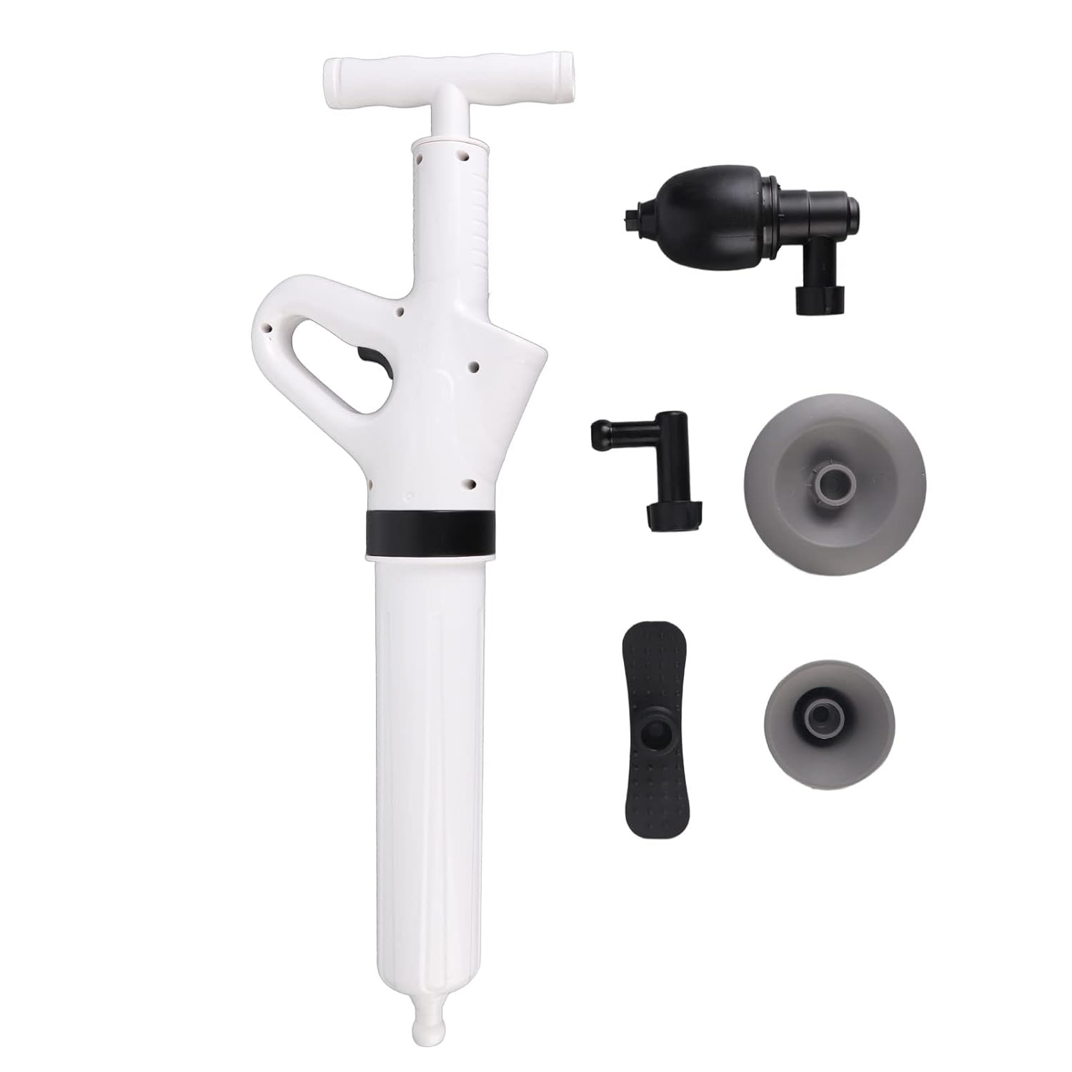 Toilet Plunger, Toilet Plunger Drain Unblocker Dredge Equipment Tool Set Kit Manual Integrated Dredging Tool for Kitchen Bathroom, Drain Augers