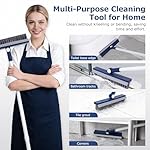 Grout Brush with Long Handle, Grout Cleaner Brush for Tile Floors, Stiff Bristles for Crevice, Tile Line, Shower, Kitchen, Bathroom - Image 5