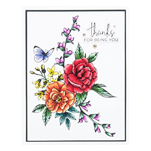 Betterpress Spellbinders Butterfly Bouquet assiette métal scrapbooking - 7
