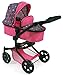 Bayer Chic 2000 595 82 Carrito de muñecas Mika, Estrellas Rosa