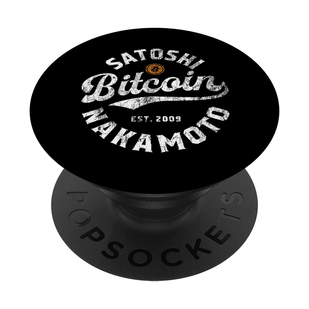 Amazon.com: Bitcoin Satoshi Nakamoto Est 2009 Crypto Blockchain Wallet  PopSockets Adhesive PopGrip : Cell Phones & Accessories