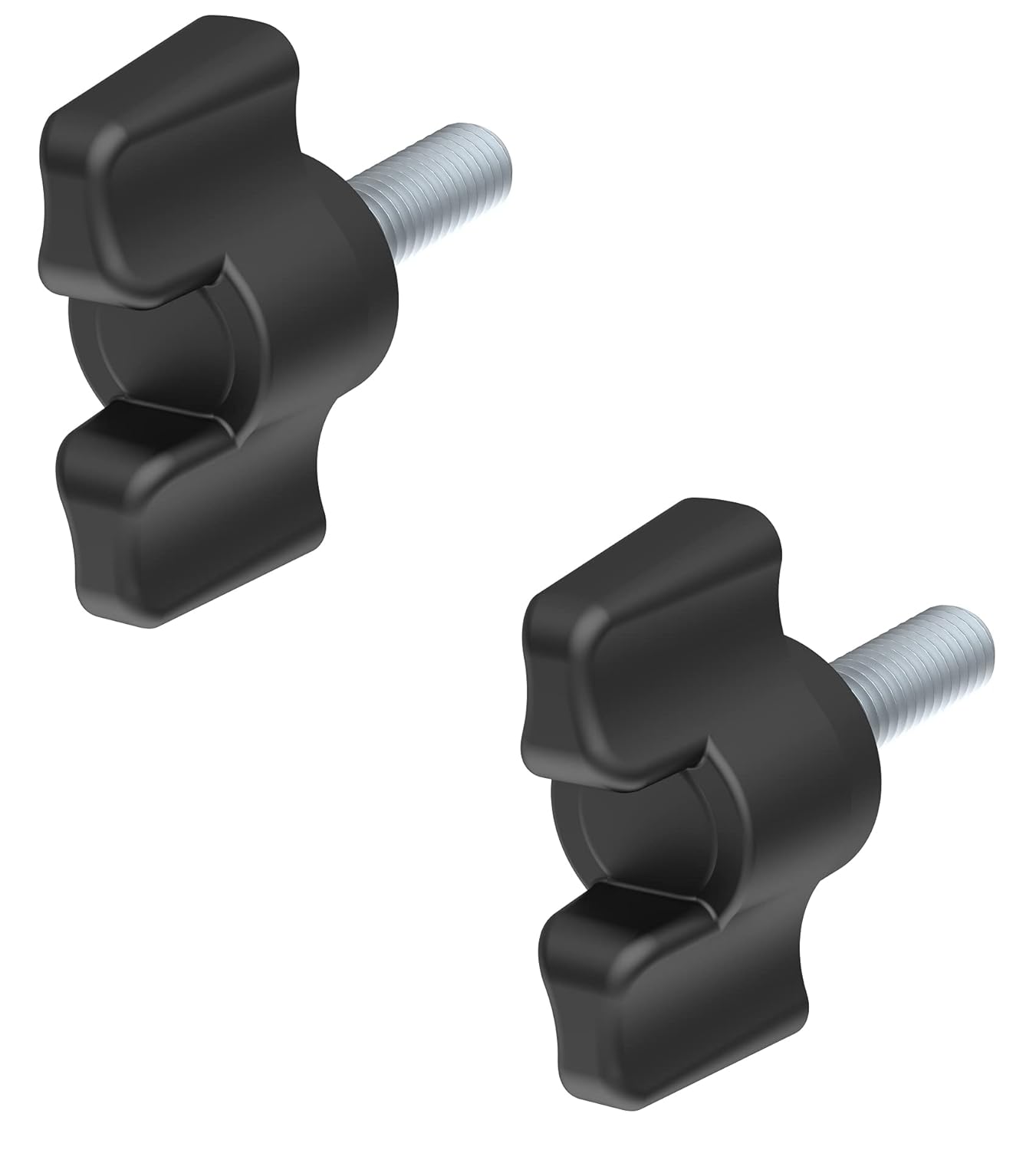 Butterfly Wing Screw Handle Lock Stretcher M5x12 Pack of 2