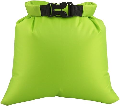 Miniatura 4 de Juego de 3 bolsas secas impermeables para guardar cosas al aire libre, para kayak, playa, rafting, barco, surf (verde)