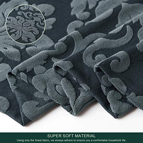 Chun Yi 2 Piece Separate Cushion Sofa Cover, Jacquard Damask Couch Cover For 1 Seaters Sofa, Stretch Spandex Slipcover Elegant Living Room Decor For Kids Pets (Small,Greenish Gray) #TOP3