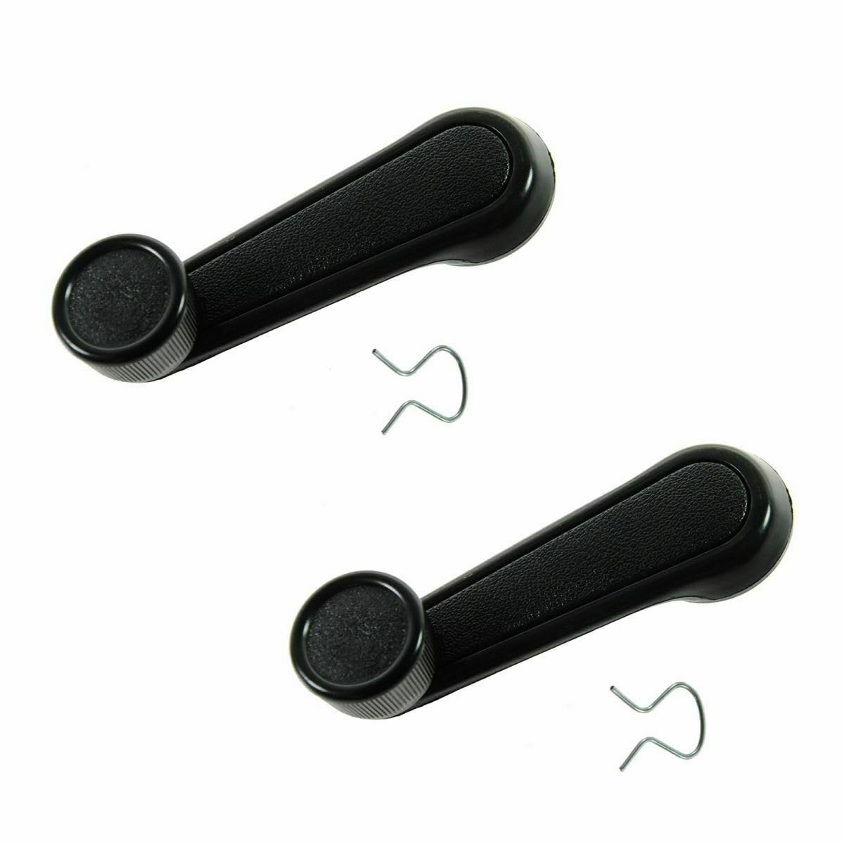 Performance PFM-547363 Window Crank Handle, Left and Right, Textured Black, Set of 2 for 1973-2017 Toyota Tundra, Yaris, Matrix, Tacoma, Corolla, Camry, Sienna, T100, Previa, 4Runner, MR2, Pickup