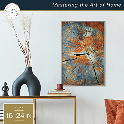 Mcs Master & Co. Foundry Metal Gallery Wall Frame, Dark Silver, 16 X 24 In Without Mat #TOP1