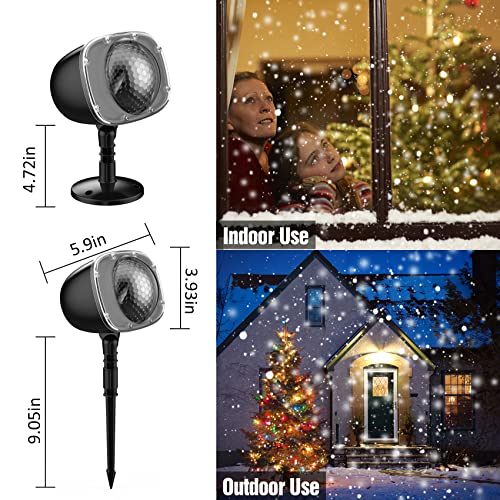 Christmas Snowfall Light Projector, Holiday Projector Lights With Remote Control,Rotating Snow Falling Lights,Outdoor Waterproof Landscape Decorative Lighting For Halloween Wedding Garden（Snow Spots） #TOP2