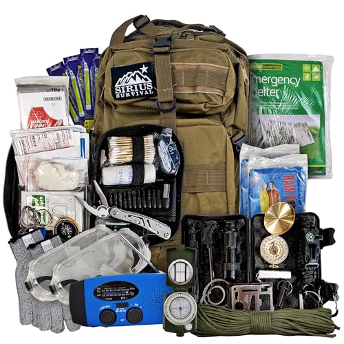 Bug Out Bag Backpack Bugout Kit Great for Family - Survival Backpack for Earthquakes, Hurricanes, Floods, Tornados, Fires & Other Disasters