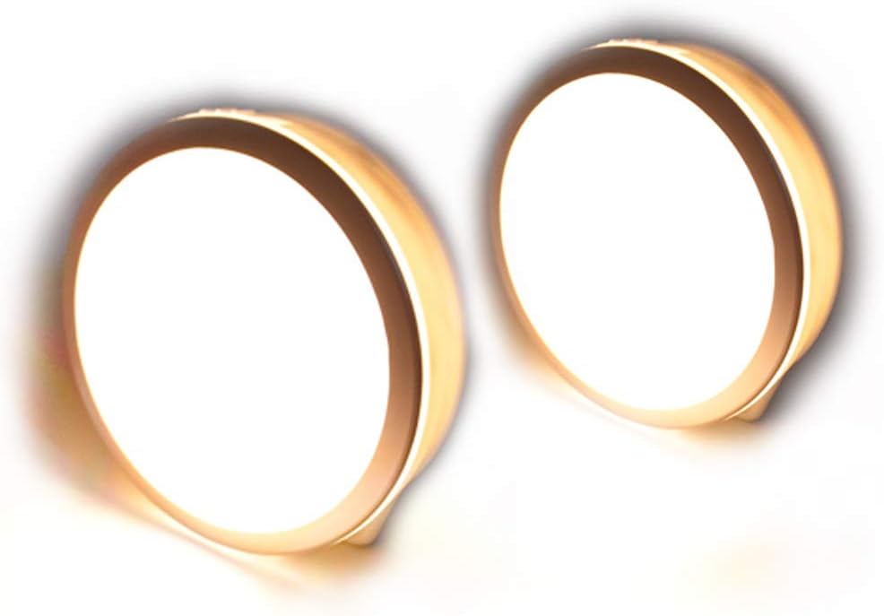 Komfami Motion Sensor Night Light, 2 Packs, Rechargeable, Automatic LED Bulb for Nurseries, Children's Bedroom, Living Room, Stairs, Cabinet