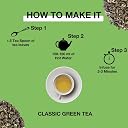 TEA SENSE Classic Green Tea | Loose Leaf | 100 g | Rich in Antioxidants | 50+ Cups gallery image