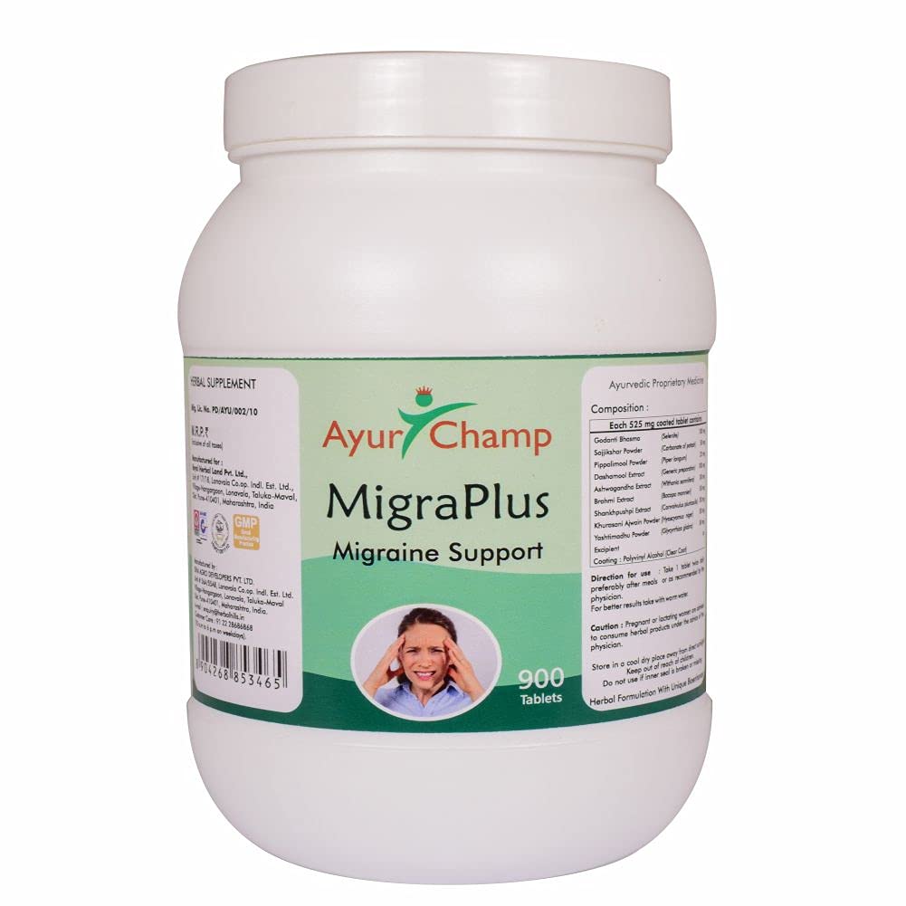 Ayur Champ MIGRAPLUS - 900 Tablets