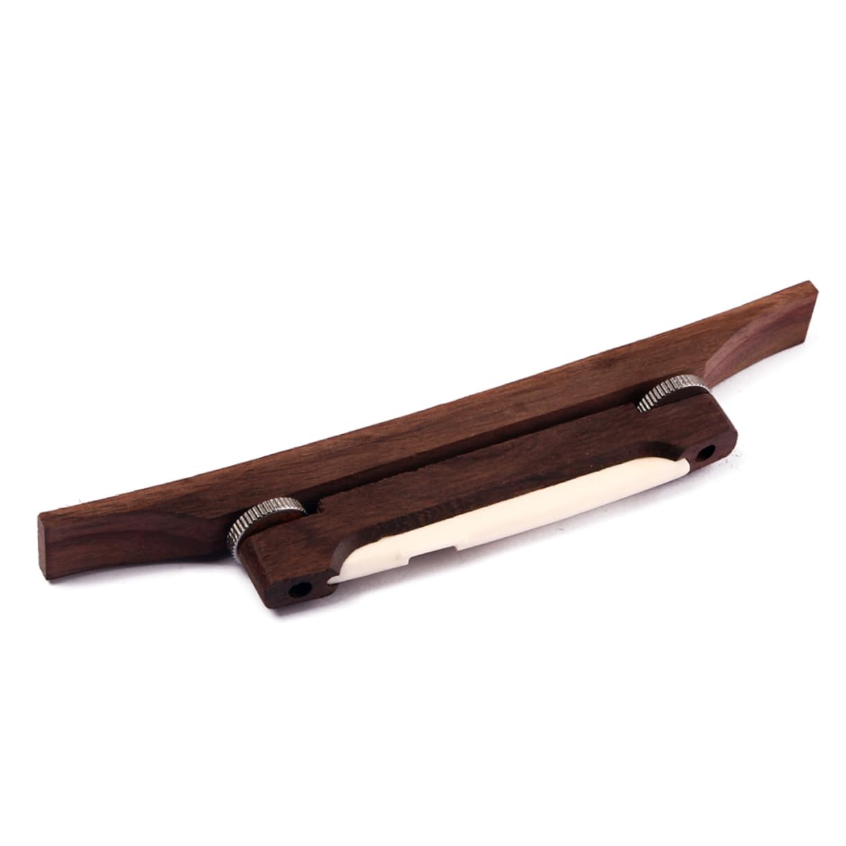 BESPORTBLE Archtop Guitar Rosewood Bridge with Bone Saddle for Semi Hollow Body Lightweight Durable Polished Finish for Enhanced Performance and Easy Installation