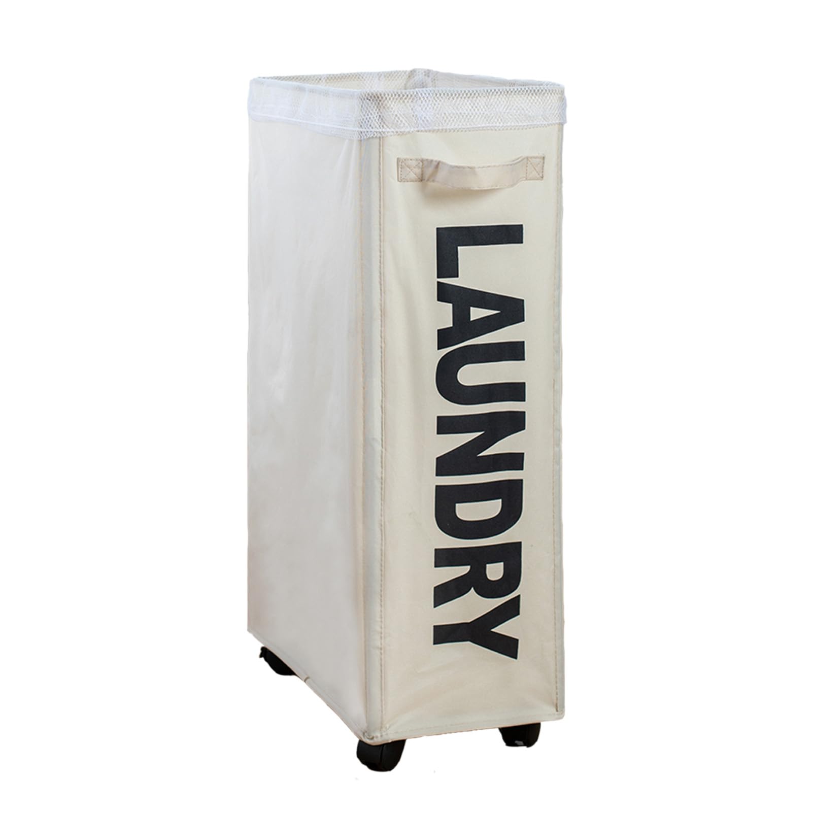 with Pulley Movable Household Dirty Clothes Basket Dirty Clothes Basket, Bathroom Convenient Dirty Clothes Storage Basket, Japanese Cotton Linen Clothes Basket
