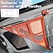 Kaskawise 3 Handles Car Ceiling Cargo Net for Inside Car Roof,Interior Mesh Storage,Truck SUV Travel Long Road Trip Camping Interior Accessories 35.4
