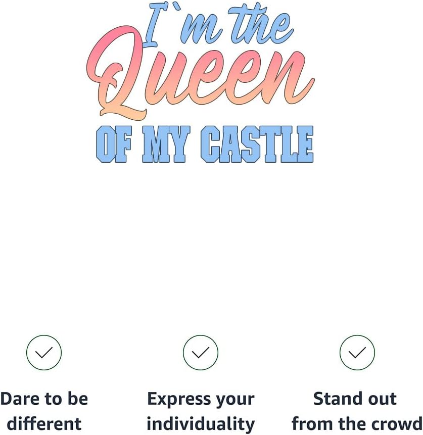 I'm The Queen of My Castle Racerback Cropped Tank - Colorful Women's Tank - Quote Tank Top