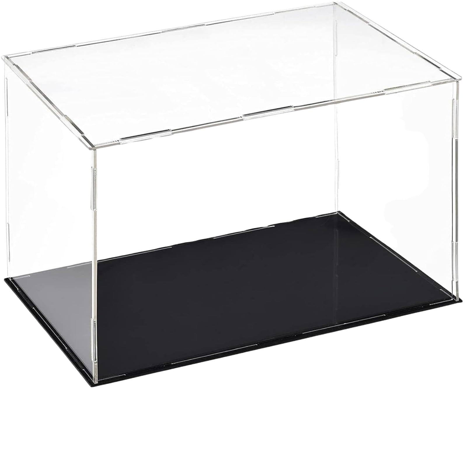Clear Acrylic Display Case Self-Assembly Dustproof Showcase Box | (Pack of 1) (12x8x4 inch)-image-8