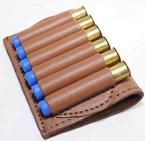410 Gauge Leather Shotgun Shell Holder for Belt – Cartridge Holder -Tan