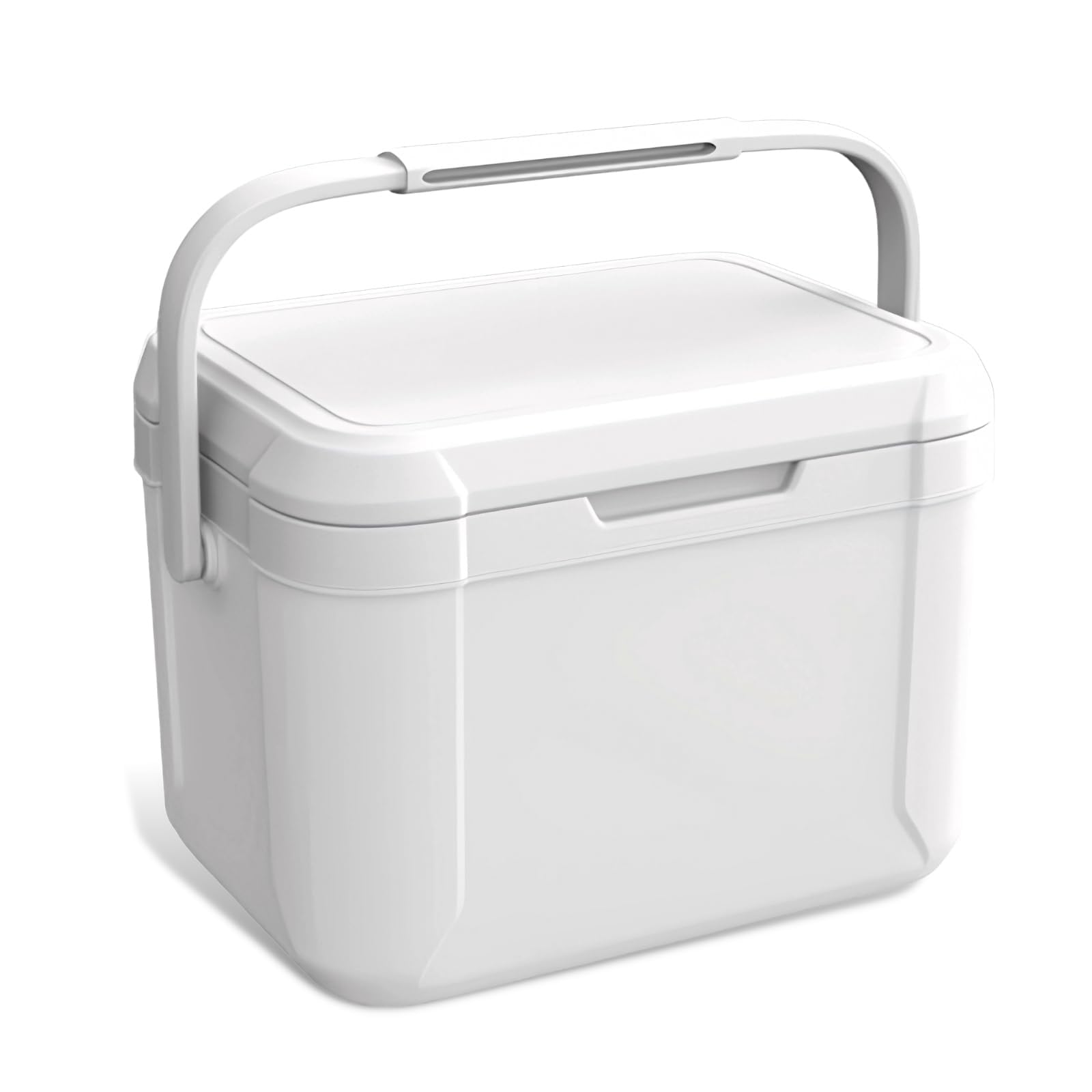 THE WHITE SHOP4.54Quart Camping Cooler with Temperature Indication - Hard Ice Retention Cooler Lunch Box - Portable Small Insulated Cooler