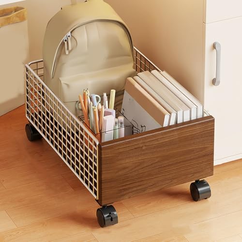 [FOQW] �{�I ���ޒI �G�����b�N �t�@�C�����S�� �u�b�N�V�F���t �L���X�^�[�t�� �f�X�N�� ��e�� �ړ��� ��� �G�{ �V���o�[ ���� �G�� 43*32*23cm �f�X�N������X�b�L������ �w���p ���� �I�t�B�X ���r���O���[�� �{���� �ȃX�y�[�X 