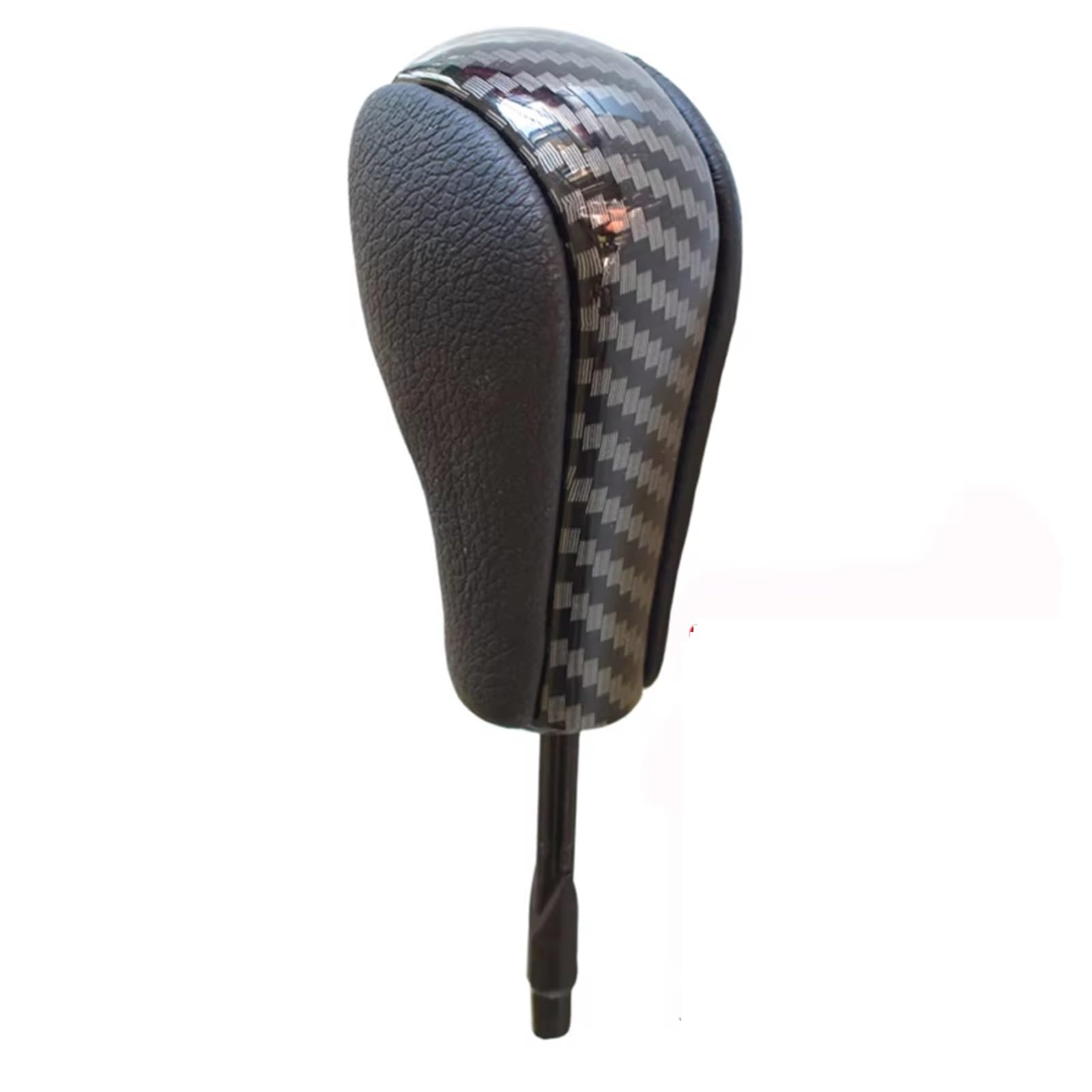 HILLAR Car Gear Stick Knob for BMW E39 E46 E53 E60 E61 E63 E64 E83 E81 E82 E87 E90 E91 E92 E93 Automatic Gear Shift Knob(Carbon Fiber-Short)