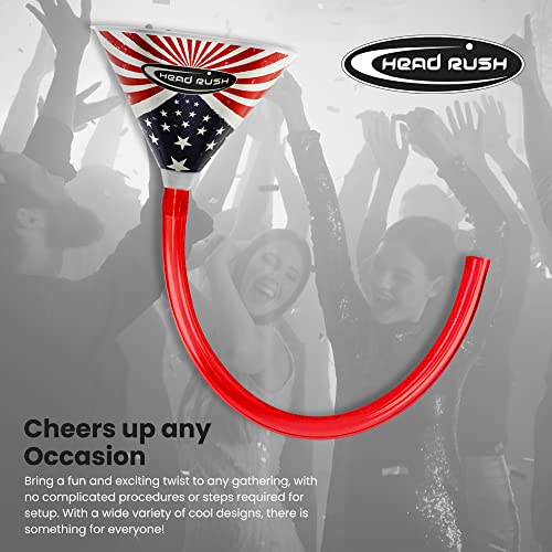 Head Rush Willy Beer Bong - Bachelorette Bongs For Drinking Games, Beer Drinking Accessories + Plastic Funnel, Adult Mouthpiece & White Tube, Beer Funnel Girl Party Games, Party Essentials Ultimate #TOP4