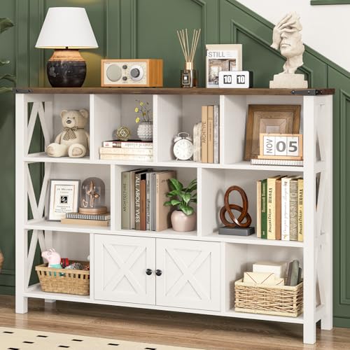 Vabches File Cabinet with 2 Drawers, Farmhouse Lateral File Cabinet Fits Files Letter/A4/Legal Size...
