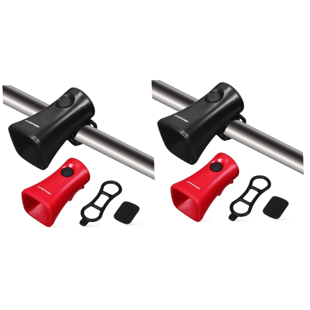 Yardwe Klaxon Électrique De Vélo Cloches Corne pour Adultes Feux De Vélo Arrière Voiture Scooter Changer Buzzer Bipeur Sonnette De Vélo Klaxon De Bicyclette Abdos