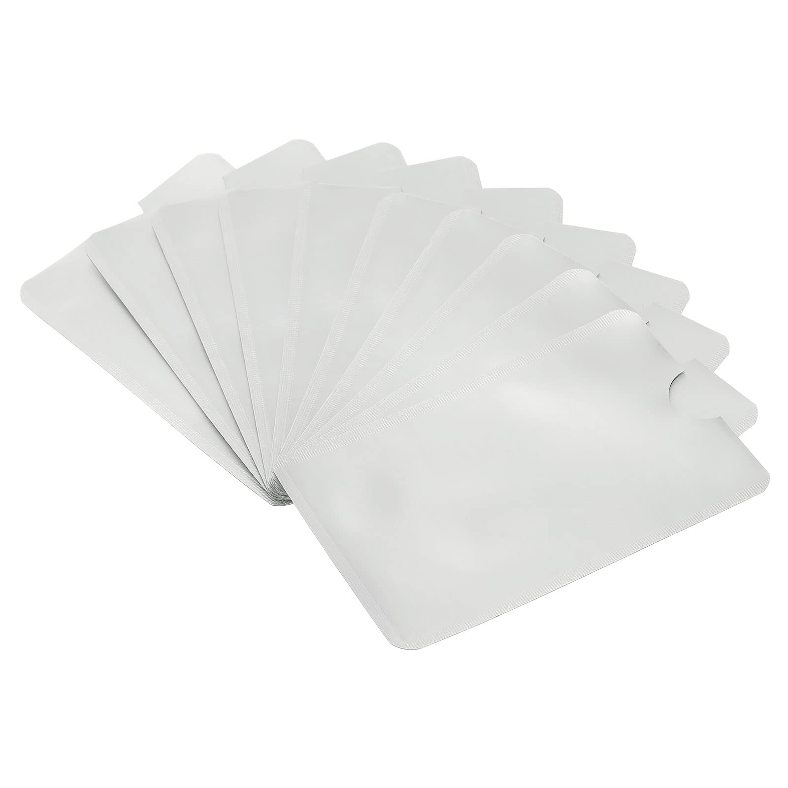 RFID Blocking Credit Card Sleeves, 30Pack Contactless Protector Holder for NFC Purse, White