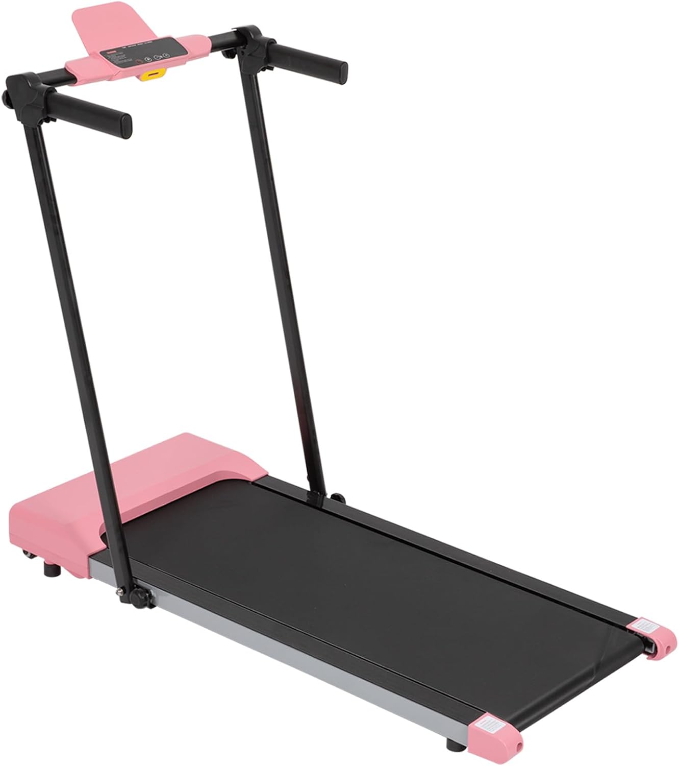Home Treadmill with LED Walking and Running Treadmill, Portable, Lightweight, Small, Foldable Home Treadmill (Pink)