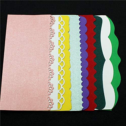 Miniatura 7 de 9 troqueles de corte de encaje, borde de nueve bordes de flores de encaje, plantillas de metal en relieve, molde de plantilla para álbumes de