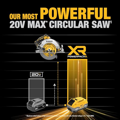 DEWALT 20V MAX XR Brushless Cordless 7-1/4 in. Circular Saw Kit with Battery and Charger (DCS590WW1) - image 7