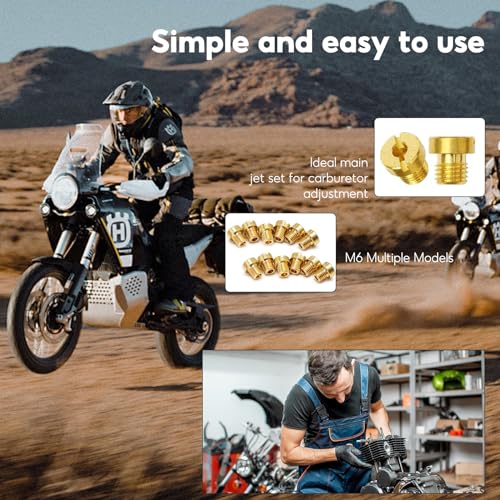 Vergaser DüSe M5, HauptdüSenset M5, VergaserdüSen M5, Vergaser Hauptdüsen Satz Vergaser Düse 75，78，80，82，85，88，90，92，95，98，100，102 für Roller Motorrad Schaltmoped
