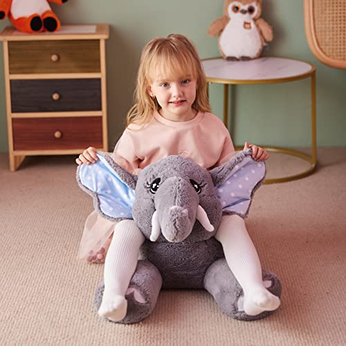Image of IKASA - 29 Inch Big Elephant Plush Toy, Giant Soft Toys, Huge Size, Cute and Squishy, Gifts for Boys and Girls
