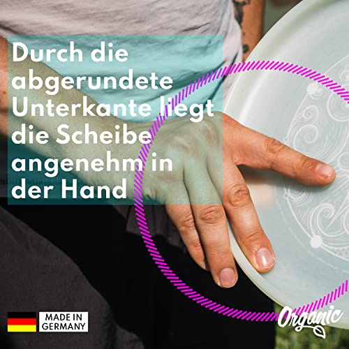 eurodisc 175g Nightglow Ultimate Wettkampf Disc - Nachleuchtende Sport-Wurfscheibe mit phosphoreszierendem Effekt, stabile Flugbahn für Training & Wettkampf - Grün