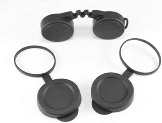 10x42 Rubber Lens Caps for Binoculars + Rainguard,Objective Optics Protection Covers