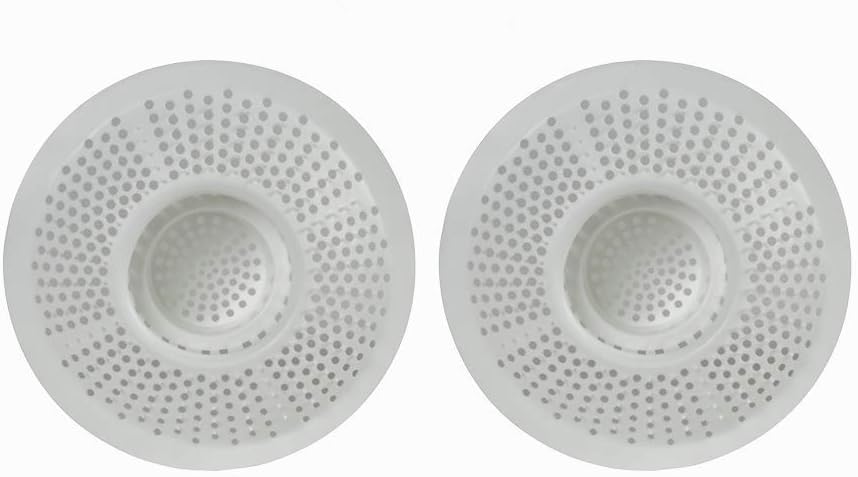 Evriholder Hairstopper 2pk, Plastic Drain Protector for Bathtubs & Showers, Pack of 2