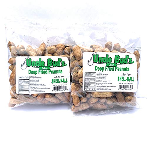 Deep Fried Peanuts | Eat 'Em Shell-n-all | 7 oz. | 2 Pack