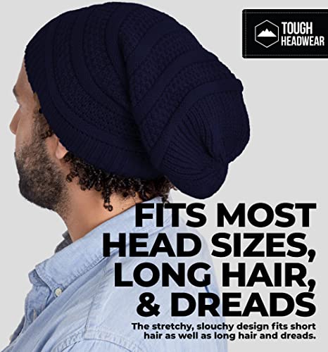 Image of Tough Headwear Slouchy Oversized Beanie Hat - Warm Winter Hats for Women - Stretch Fit Mens Beanie