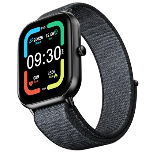 Fire-Boltt Ninja Call Pro Max Nyluxe Smart Watch 2.01″ with Bluetooth Calling, Voice Assistance, SpO2 & Heart Rate Monitor, 120+ Sports Modes, IP67 Waterproof, Smart Watch for Men & Women - Grey view 1