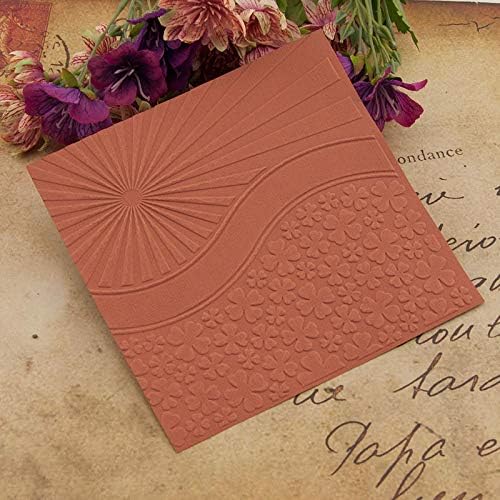 Kwan Crafts Sunshine Flowers Plastic Embossing Folders for Card Making Scrapbooking and Other