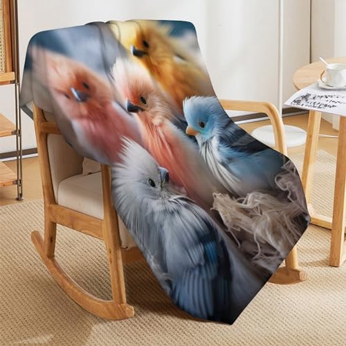 Couverture poulet en flanelle polaire 130x180 cm pour canapé - 7