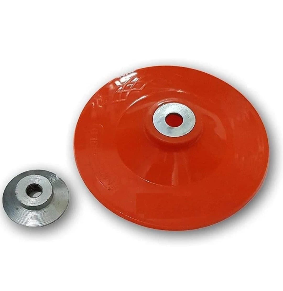 Swastha | Plastic Backing Pad With Grinder Nut for Sander Polisher Angle Grinders M10, 5 Inch 100mm-picture-24