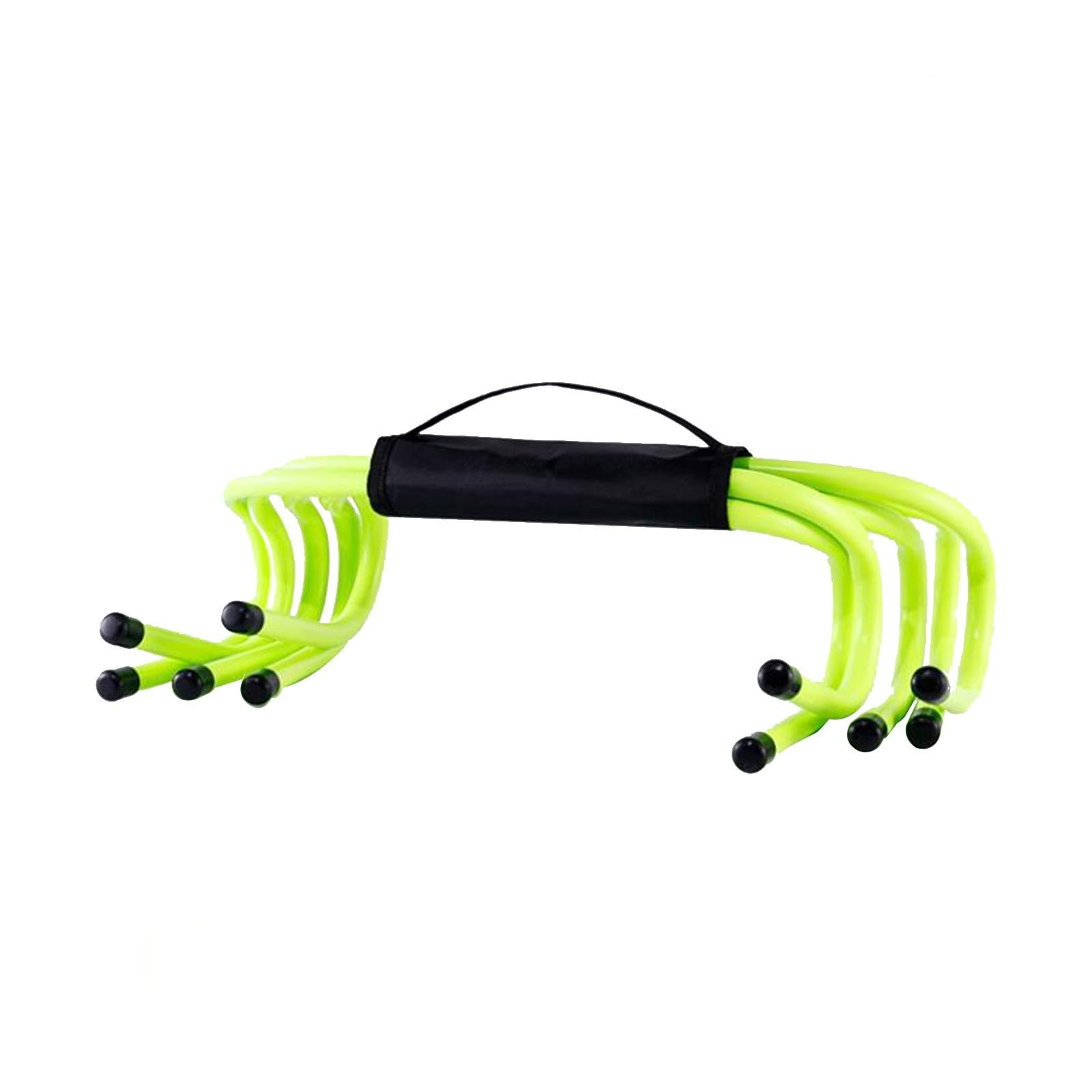 TISHITA 5 Pezzi Ostacoli Agilità Hurdles Allenamento velocità Attrezzatura Sportiva Materiale PP Alta Flessibilità Portatile Adatto per Bambini Calcio Tennis, 15 Cm
