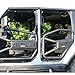 SYHVU Front Doors Set Off Road Fit for 2018-2024 Jeep Wrangler JL/JLU,2 Side Rear View Mirrors,Fashion Special Outlook Design with Big Size Tube,Front