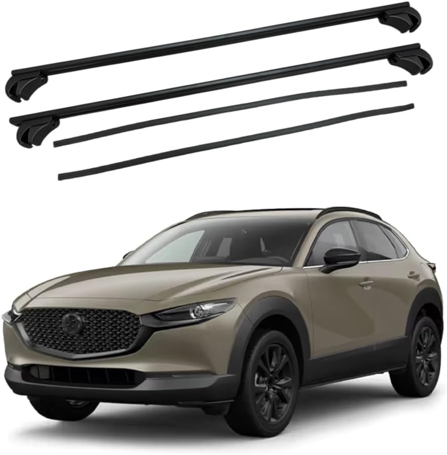 Upgraded 550LBS Roof Racks Cross Bars Fits for Mazda CX-30 CX30 DM 2019-2026 Adjustable Aluminum Crossbars Cargo Bar Carrier Luggage Kayak Canoe Electric Rooftop Tent