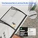 Vordach für Haustür,300x80cm Fenstervordach mit separater Entwässerung, Polycarbonat Pultvordach Überdachung für UV-, Regen- und Schneeschutz – Ideal für Veranda, Terrasse und Fenster