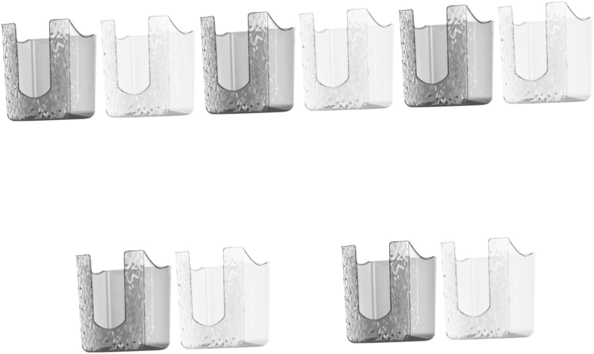 PRETYZOOM 10pcs Space-Saving Wall Mount Tissue Box Cover Multi-Functional Storage for Tissues Wet Wipes More