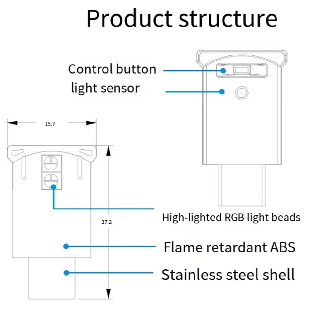 Mini USB-C LED RGB Luce Luminosità Regolabile 8 Colori Cambiabili per Auto, Laptop, Tastiera Atmosfera Luce Notturna Facile da Usare, 500406494
