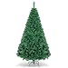 Goplus Artificial Christmas Tree Xmas Pine Tree with Solid Metal Legs Perfect for Indoor and Outdoor Holiday Decoration (Green, 6 FT)