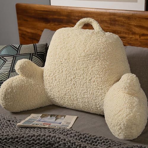 Almohada de lectura esponjosa, cojín suave para abrazar, cojín de apoyo lumbar para sofá, silla, cama, portátil, para ver la televisión, juegos, posicionamiento, apoyo